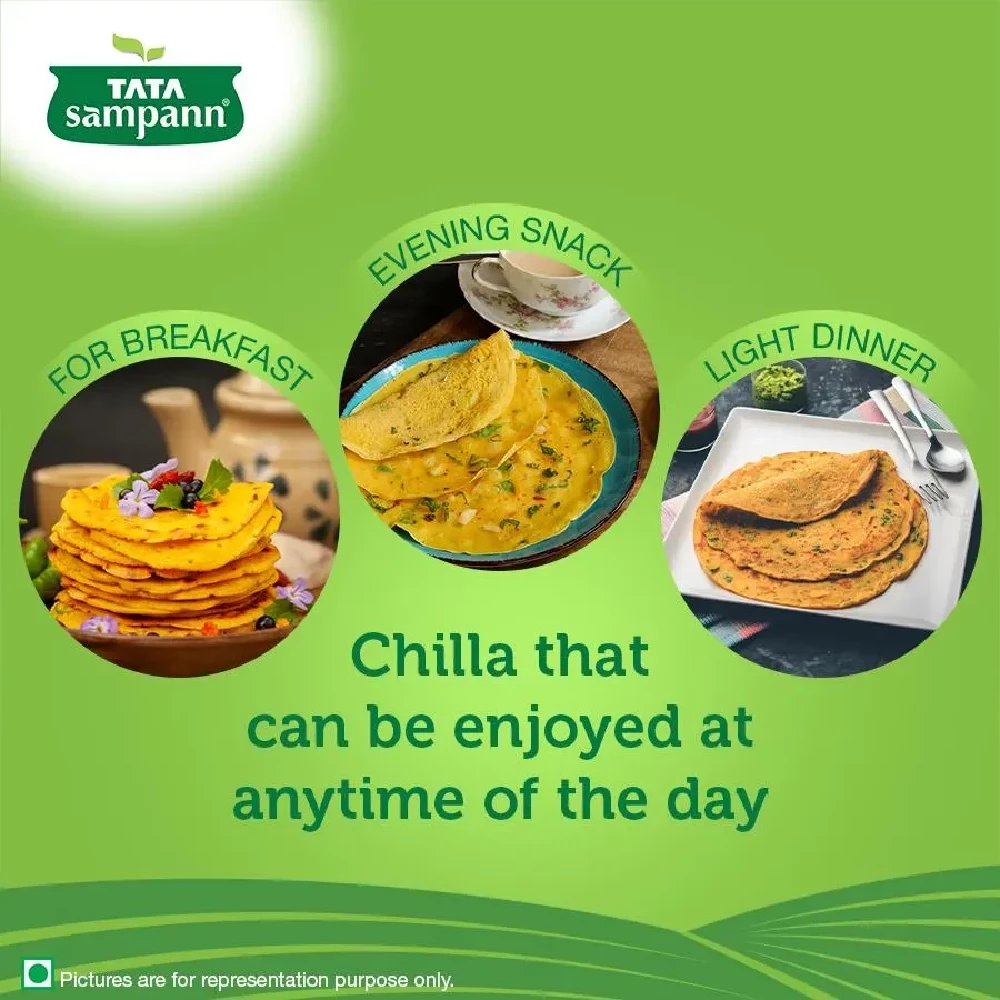 Tata Sampann Chilla Mix - Moong Dal-Hesaru Bele, 180 g-6.webp